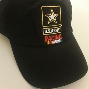 Nascar Racing US Army Black Race Hat Velcro
